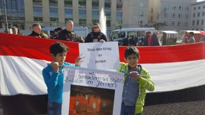 Yemeni Kids in German protest 