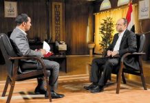 In the first television interview: President Al-Mashat: Every occupied inch of our country will be liberated