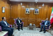 Mohammed Abdulsalam meets with Iranian Foreign Minister in Muscat