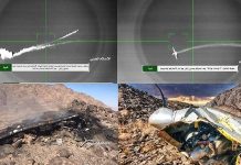 Yemeni military media releases scenes of downing Emirati drone in Shabwah