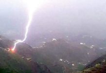 Two dead, three injured by lighting strike in Taiz