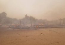 Massive fire breaks out in IDPs camp in Marib