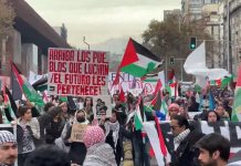 Pro-Palestinian protest in Chile condemns Zionist aggression on Gaza