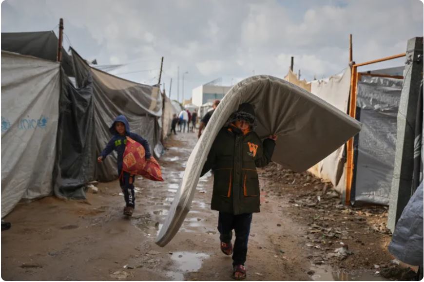 Severe Weather Deepens Suffering Of Displaced Families In Gaza