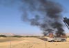 Saudi aggression aircraft launch series of airstrikes on Emirati occupation camp in Hadramout