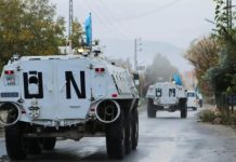 UN peacekeeper killed, another seriously injured, in southern Lebanon
