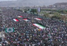 Mass rallies in Capital Sana’a affirm unity of resistance axis in face of American-Israeli tyranny