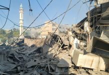 Israeli aggression destroys part of historic Nabatieh District & orders evacuation of 12 towns