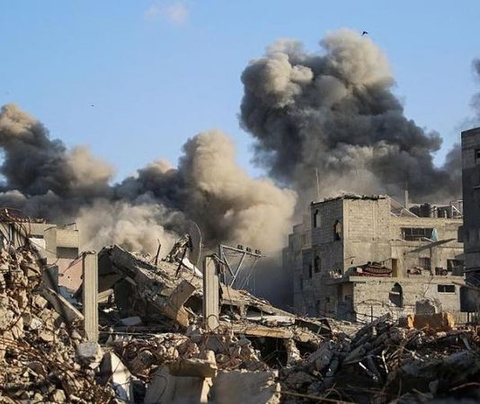 Israeli enemy forces continue their aggression on Gaza amid shelling, large-scale destruction