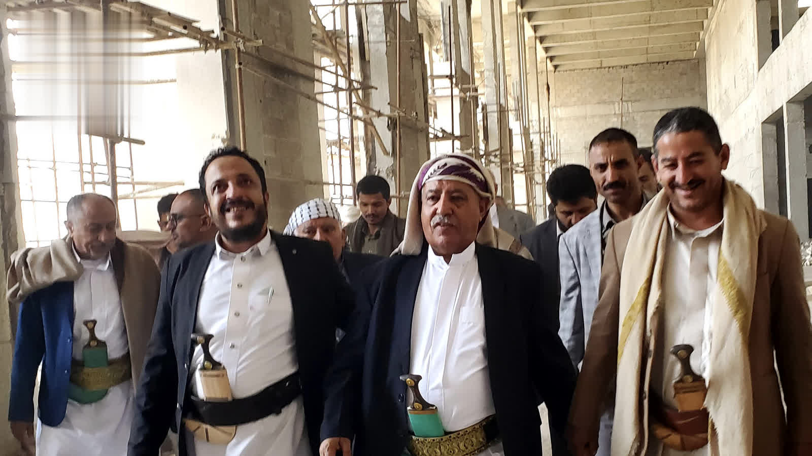 Parliament speaker inspects under-construction new Parliament building