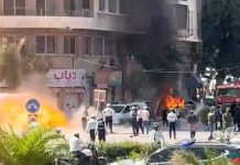 18 wounded as explosions rock Damascus during Macron’s visit to Syria