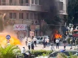 18 wounded as explosions rock Damascus during Macron’s visit to Syria