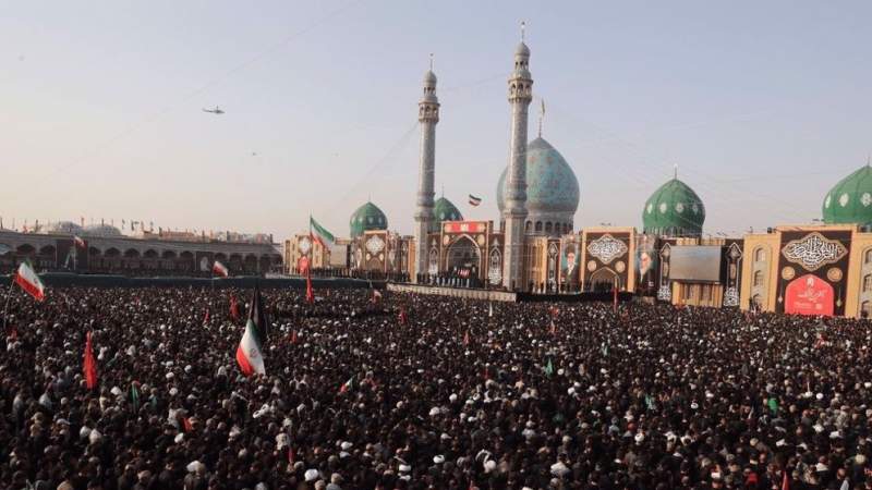 Millions join funeral prayer for martyred Leader Khamenei in Qom Millions join funeral prayer for martyred Leader Khamenei in Qom
