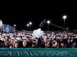 Grand official & popular reception held for Martyr Khamenei’s body in Najaf