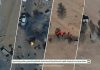 Military media releases new footage showing drone strikes on Saudi enemy’s military positions
